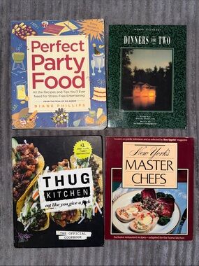 Perfect Party Food Cookbook by Diane Phillips — Blue & Cream Cover